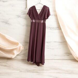 Chic Mauve High Low Dress